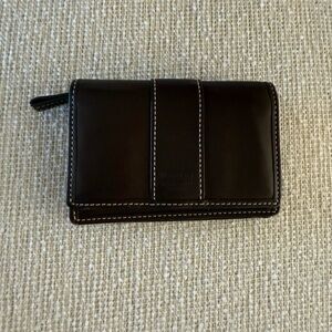 🤎Coach Dark Brown Leather Key Holder